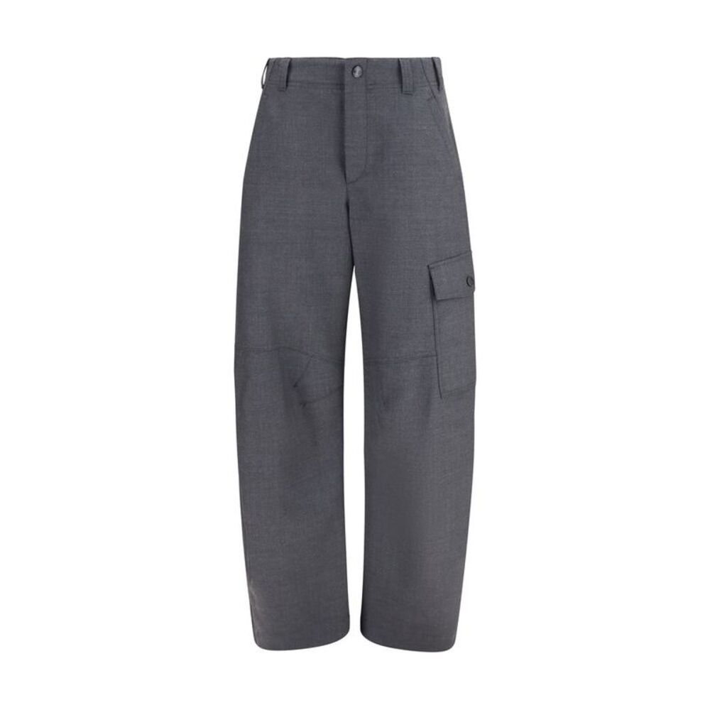 Brunello Cucinelli Gray Wool Oves Aries Cargo Women's Pants